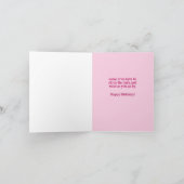 Happy Birthday Princess Folded Wenskaart Kaart (Binnen)