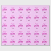 Happy Birthday Princess Gift Wrap Cadeaupapier (Vlak)