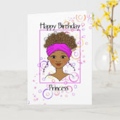 Happy Birthday Princess Kaart (Gele Bloem)