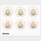 Happy Birthday Princess Ronde Sticker (Vel)