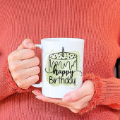 Happy birthday Print Moderne witte Mok