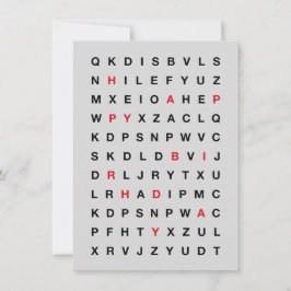 Happy Birthday Printable Card – Minimal Design Kaart