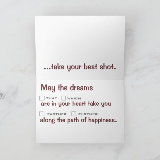 Happy Birthday Proofreader Kaart (Binnen)