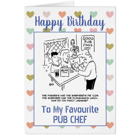 Happy Birthday Pub Chef (Voorkant)