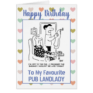 Happy Birthday Pub Landlady