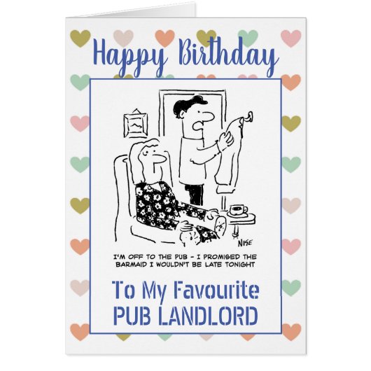 Happy Birthday Pub Landlord (Voorkant)