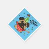 Happy Birthday Pug Boy Servet (Hoek)