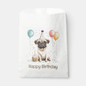 Happy Birthday Pug Dog Bedankzakje (Voorkant)