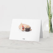 Happy Birthday Pug Puppy Dog Kaart (Achterkant)