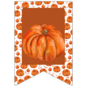 Happy Birthday Pumpkin Party Banner (Eerste vlag)