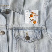 Happy Birthday Pumpkin Vierkante Button 5,1 Cm (In situ)