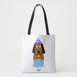 Happy Birthday Pup All-Over-Print Canvas tas
