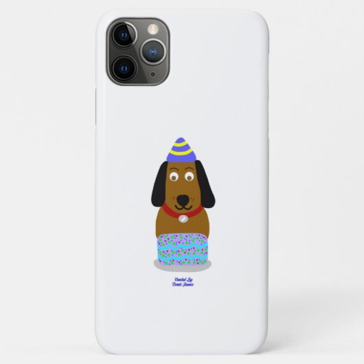 Happy Birthday Pup Apple iPhone 11 Pro Max Hoesje (Achterkant)