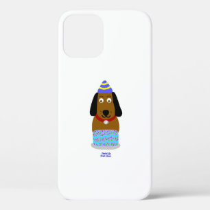 Happy Birthday Pup Apple iPhone 12 Hoesje