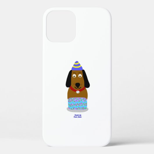 Happy Birthday Pup Apple iPhone 12 Pro Hoesje (Achterkant)