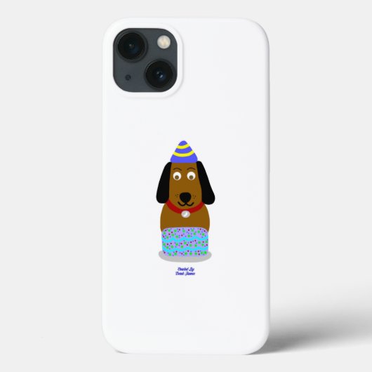 Happy Birthday Pup Apple iPhone 13 Hoesje (Achterkant)