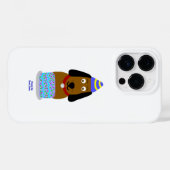 Happy Birthday Pup Apple iPhone 14 Pro Hoesje (Achterkant (horizontaal))