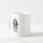 Happy Birthday Pup Coffee Mok (Voorkant links)