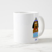 Happy Birthday Pup Jumbo Mok (Voorkant rechts)