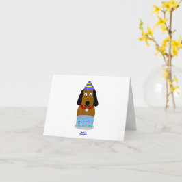 Happy Birthday Pup Klein Wenskaart Kaart