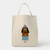 Happy Birthday Pup Kruidenier Canvas tas (Achterkant)