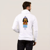 Happy Birthday Pup Mannen Hoodie (Achterkant volledig)