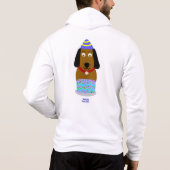 Happy Birthday Pup Mannen Hoodie (Achterkant)