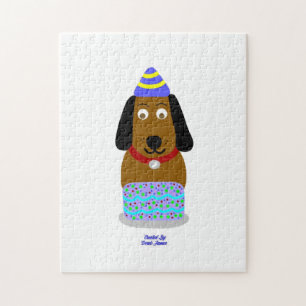 Happy Birthday Pup Puzzel (27,94 cm x 35,56 cm)