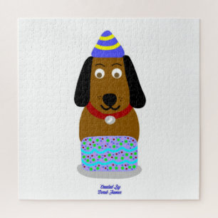 Happy Birthday Pup Puzzel (50,8 cm x 50,8 cm)