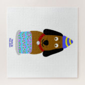 Happy Birthday Pup Puzzel (50,8 cm x 50,8 cm) Legpuzzel (Horizontaal)