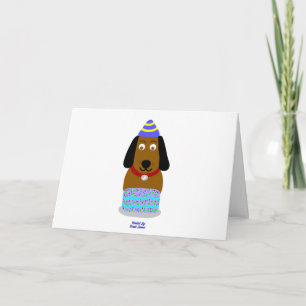 Happy Birthday Pup Standaard Wenskaart Kaart