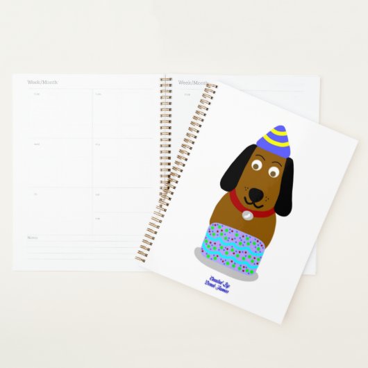 Happy Birthday Pup Standard Planner (Display)