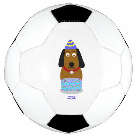 Happy Birthday Pup Voetbal (Voorkant)