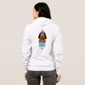 Happy Birthday Pup Vrouwen Full-Zip Hoodie (Achterkant volledig)