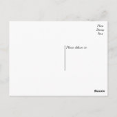 Happy Birthday Puppy Dog Zwart Briefkaart (Achterkant)