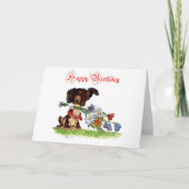 Happy Birthday Puppy Kaart (Voorkant)