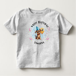 Happy Birthday Puppy Party Kinder Shirts