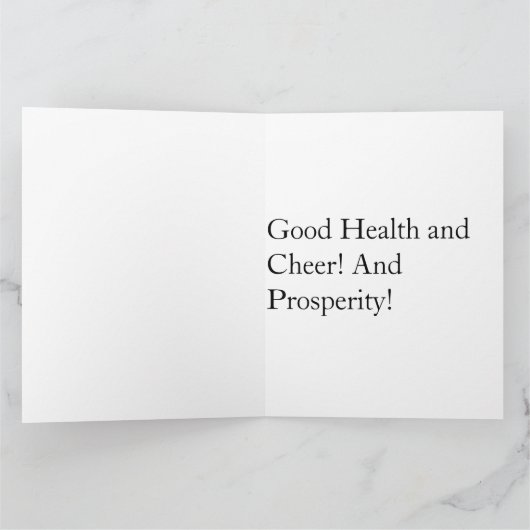 HAPPY BIRTHDAY PURPLE FLOWERS KAART (Binnen)