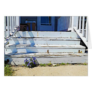 Happy Birthday Purple Flowers Stirs Card