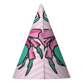 Happy Birthday Purplee Mermaid Birthday Pet Feesthoedjes (Achterkant)