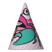 Happy Birthday Purplee Mermaid Birthday Pet Feesthoedjes (Rechts)