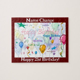 Happy Birthday Puzzle II (personaliseren) Legpuzzel