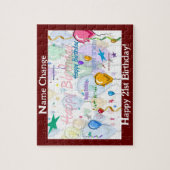 Happy Birthday Puzzle II (personaliseren) Legpuzzel (Verticaal)