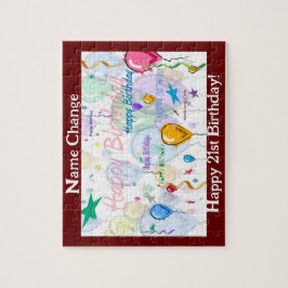 Happy Birthday Puzzle II (personaliseren) Legpuzzel