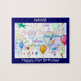 Happy Birthday Puzzle (Personaliseren) Legpuzzel