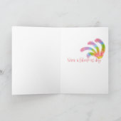 'Happy birthday queen' fabelachtige giraffe kaart (Binnen)