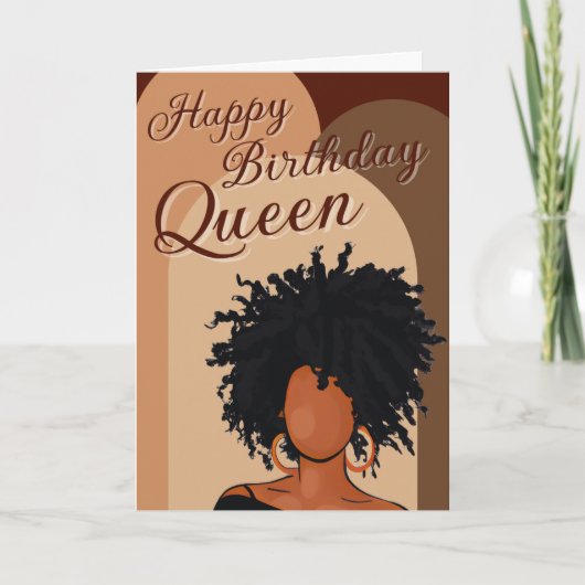 Happy Birthday Queen | Gemelaniseerd Wenskaart Kaart (Voorkant)