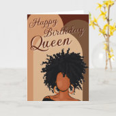 Happy Birthday Queen | Gemelaniseerd Wenskaart Kaart (Gele Bloem)