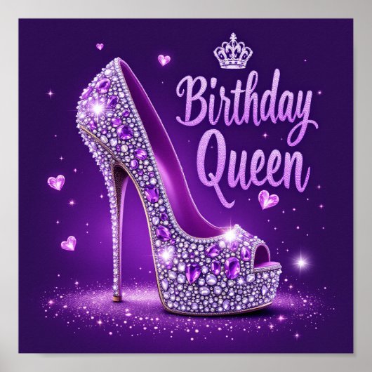 Happy Birthday Queen Poster (Voorkant)
