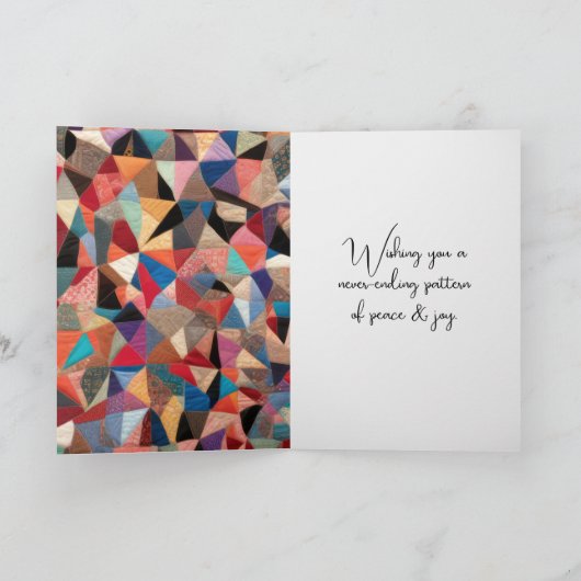 Happy Birthday Quilt Pattern met Needle Kaart (Binnen)